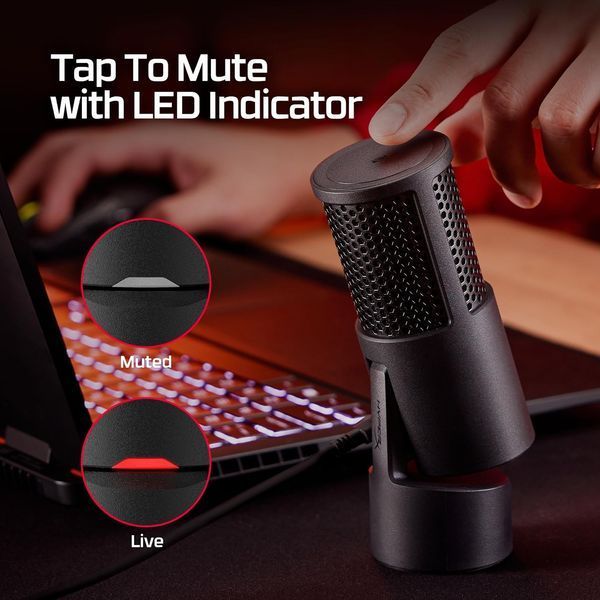 Мікрофон HyperX SoloCast 2 Black (AR0A0AA) AR0A0AA фото