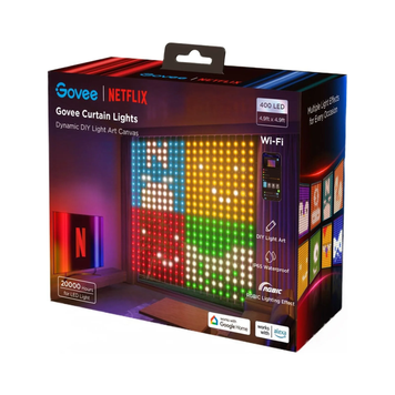 Световой занавес Govee Netflix Edition (400 LED) 1,5&times;1,5м с Wi-Fi и хабом управления H70BCAA1 фото