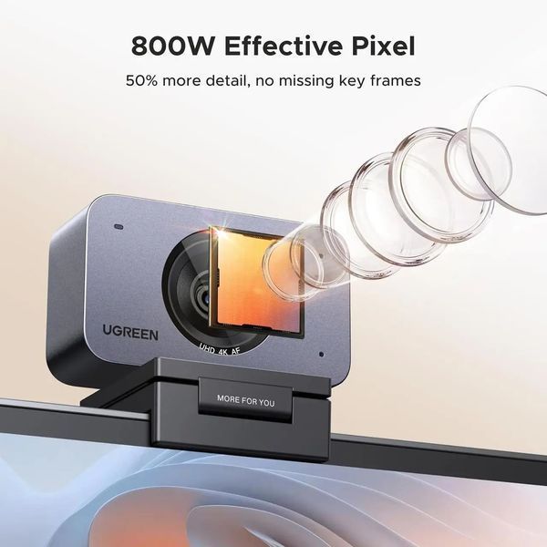 Веб-камера UGREEN FineCam CM973 4K с автофокусом, микрофоном и Face AE CM973 фото