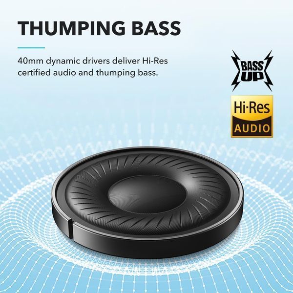 Навушники Anker SoundCore Q20i Black (A3004G11) A3004G52 фото