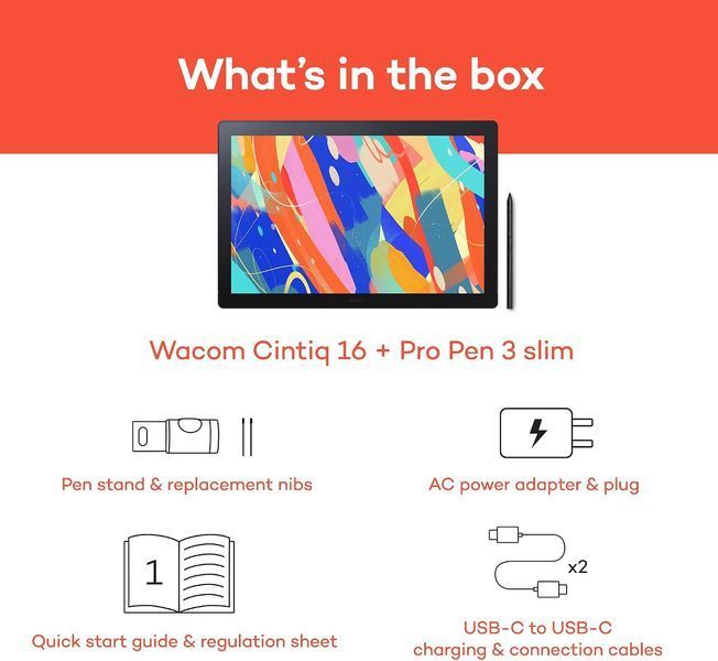 Монітор-планшет Wacom Cintiq 16 (DTK168K0A) DTK168K0B фото