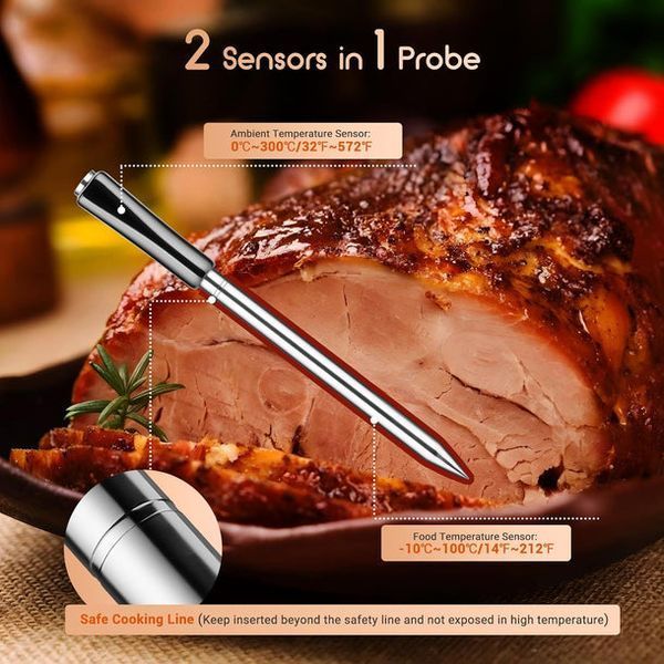 BBQ термометр Inkbird INT-11P-B цифровой с Bluetooth беспроводной на 1 щуп INT-11P-B фото