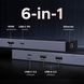 Адаптер UGREEN Revodok USB-C Hub 6-в-1 PD100W 1000Mbps Gigabit Ethernet 4K@60Hz 45364 фото 2