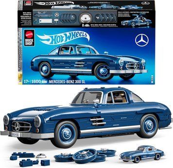 Авто-конструктор Hot Wheels Brick Shop Mercedes-Benz 300 SL 1600 деталей (HWW25) HWW25 фото