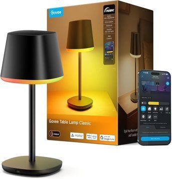 Умная настольная лампа Govee Table Lamp Classic H1741011 (черная, RGBICWW, 500 лм) H1741011 фото