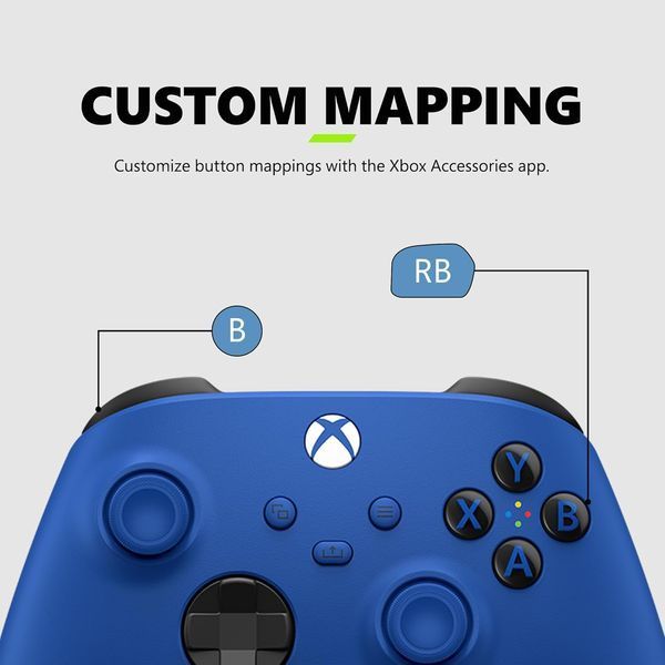 Геймпад Microsoft Xbox Series X | S Wireless Controller Shock Blue (QAU-00009) QAU-00009 фото