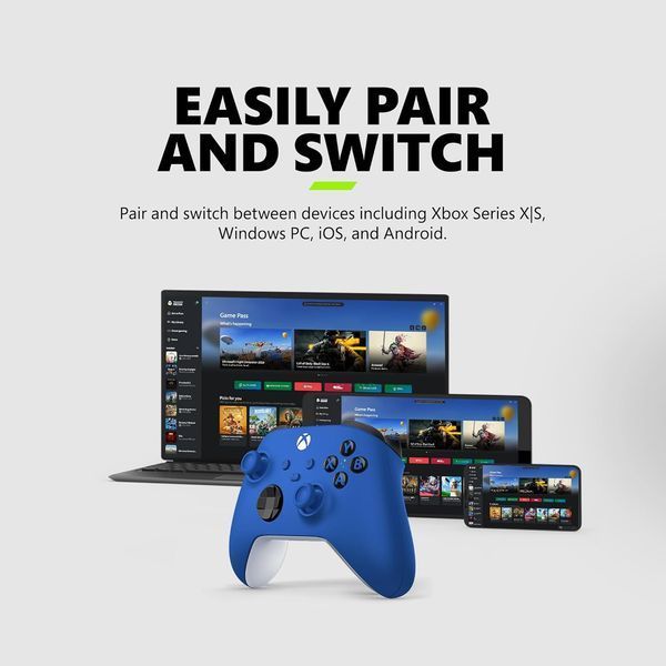 Геймпад Microsoft Xbox Series X | S Wireless Controller Shock Blue (QAU-00009) QAU-00009 фото
