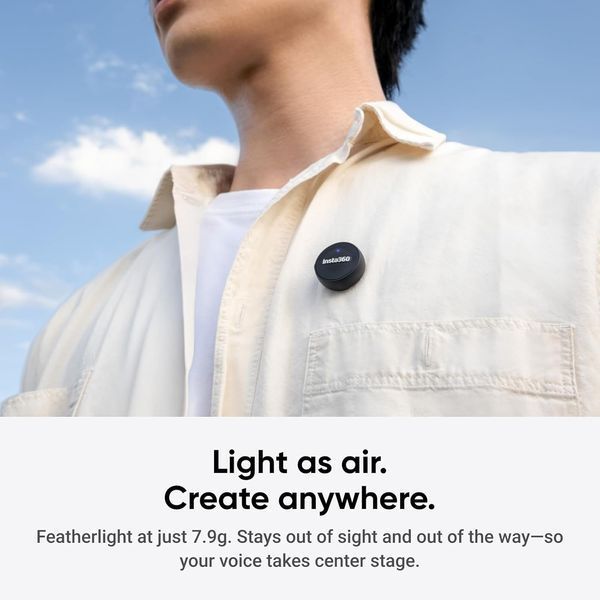 Микрофонная радиосистема Insta360 Mic Air (1TX + 1 RX) Mic Air (1 TX + 1 RX) CINSABWA фото