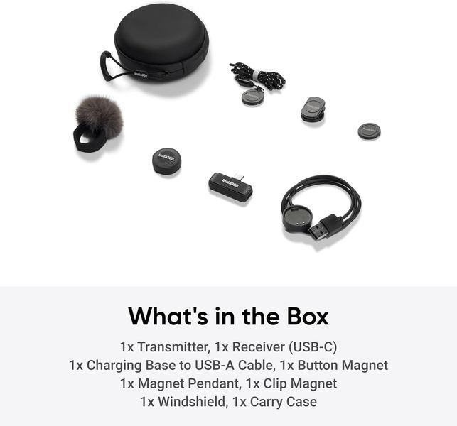 Мікрофонна радіосистема Insta360 Mic Air (1 TX + 1 RX) Mic Air (1 TX + 1 RX) CINSABWA фото