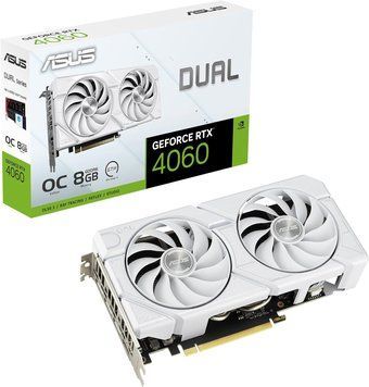 Відеокарта ASUS DUAL-RTX4060-O8G-EVO-WHITE (90YV0JCB-M0NA00) 90YV0JCB-M0NA00 фото
