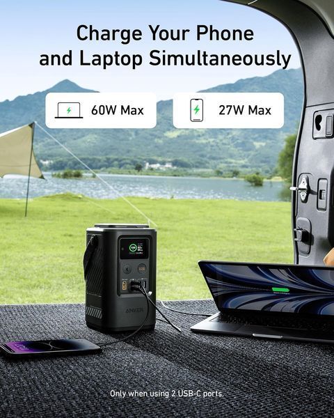 Наружный аккумулятор с фонариком Anker SOLIX 548 (192Wh) 60000mAh Green LiFePO4 Battery - Green A1294061 фото